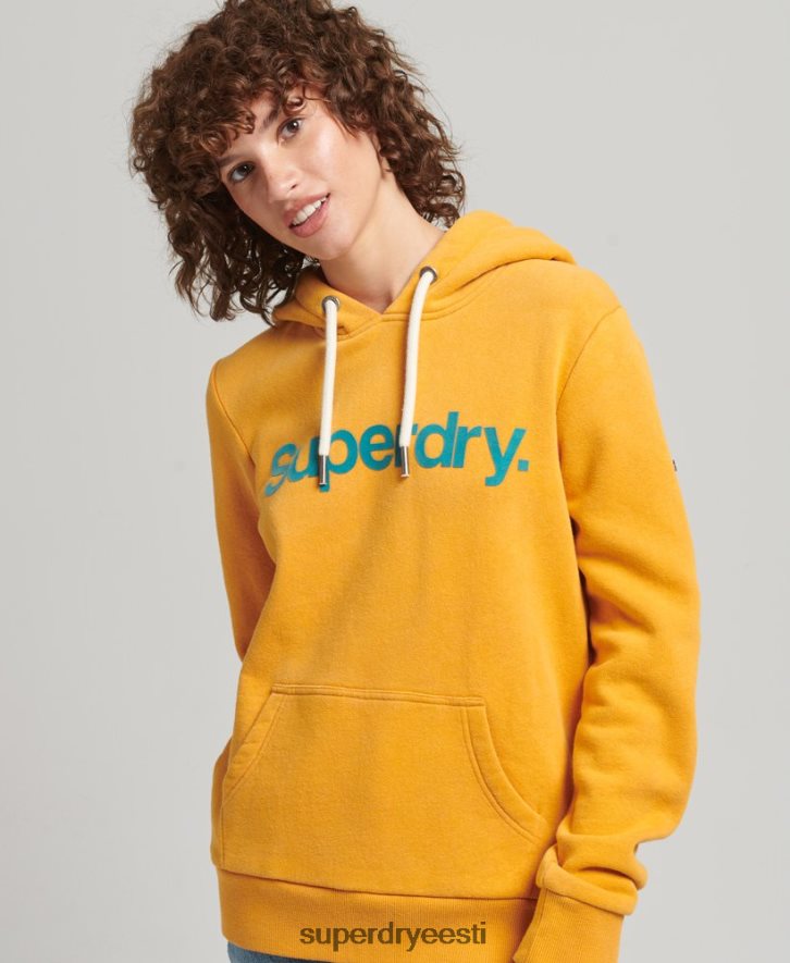 Superdry naised põhilogoga 80ndate kapuuts B2LT45939 Riietus kullast