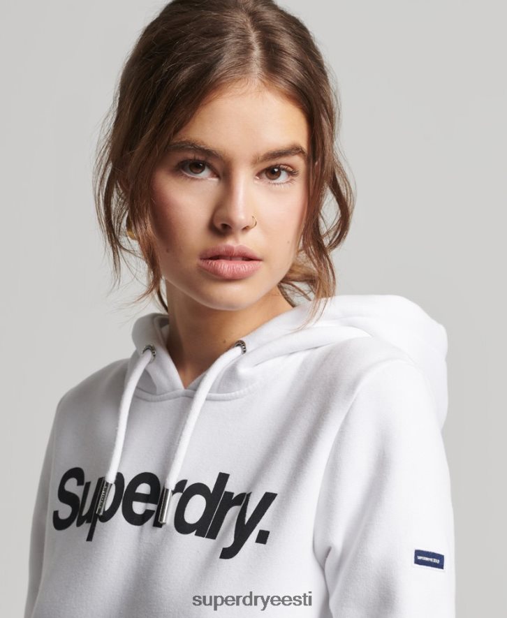 Superdry naised põhilogoga kapuuts B2LT43466 Riietus valge