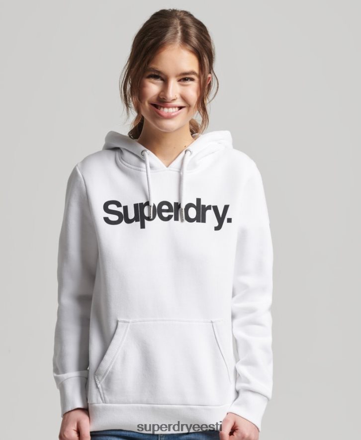 Superdry naised põhilogoga kapuuts B2LT43484 Riietus valge