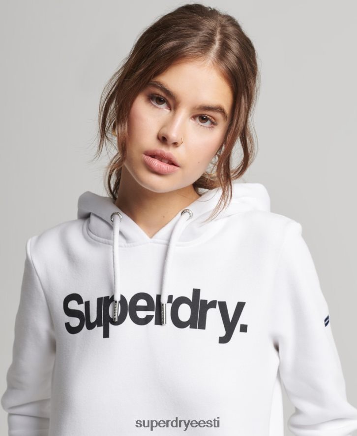 Superdry naised põhilogoga kapuuts B2LT43484 Riietus valge