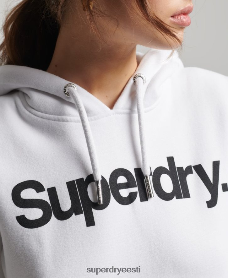 Superdry naised põhilogoga kapuuts B2LT43484 Riietus valge