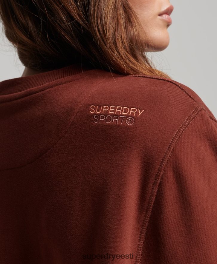 Superdry naised põhimeeskonna dressipluus B2LT43328 Riietus pruun