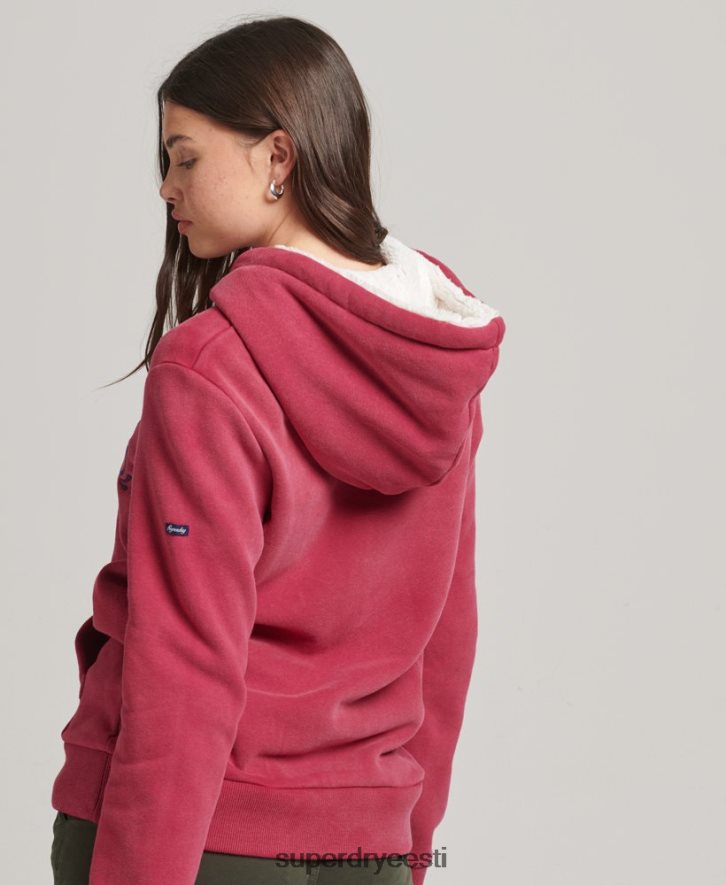 Superdry naised pride & käsitöö kapuuts B2LT43399 Riietus punane