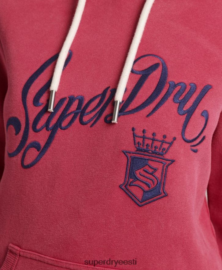 Superdry naised pride & käsitöö kapuuts B2LT43399 Riietus punane