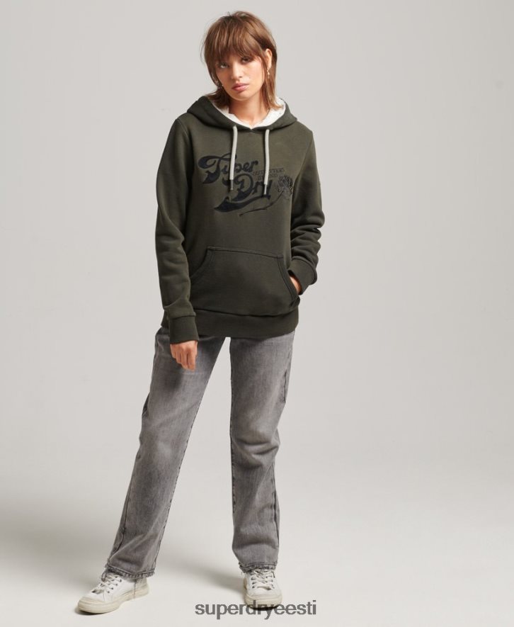 Superdry naised pride & käsitöö kapuuts B2LT45816 Riietus tumehall