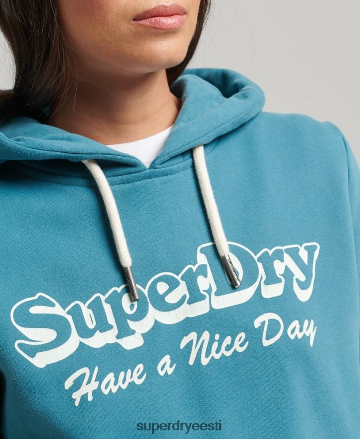 Superdry naised reisi kapuuts B2LT46081 Riietus roheline