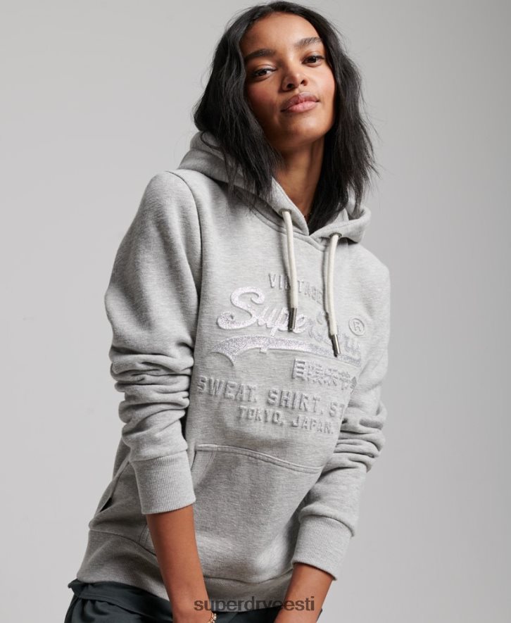 Superdry naised reljeefse graafilise logoga kapuuts B2LT43278 Riietus hall