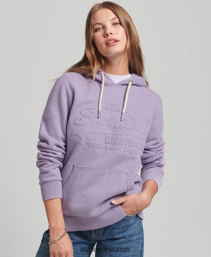 Superdry naised reljeefse graafilise logoga kapuuts B2LT45777 Riietus lilla