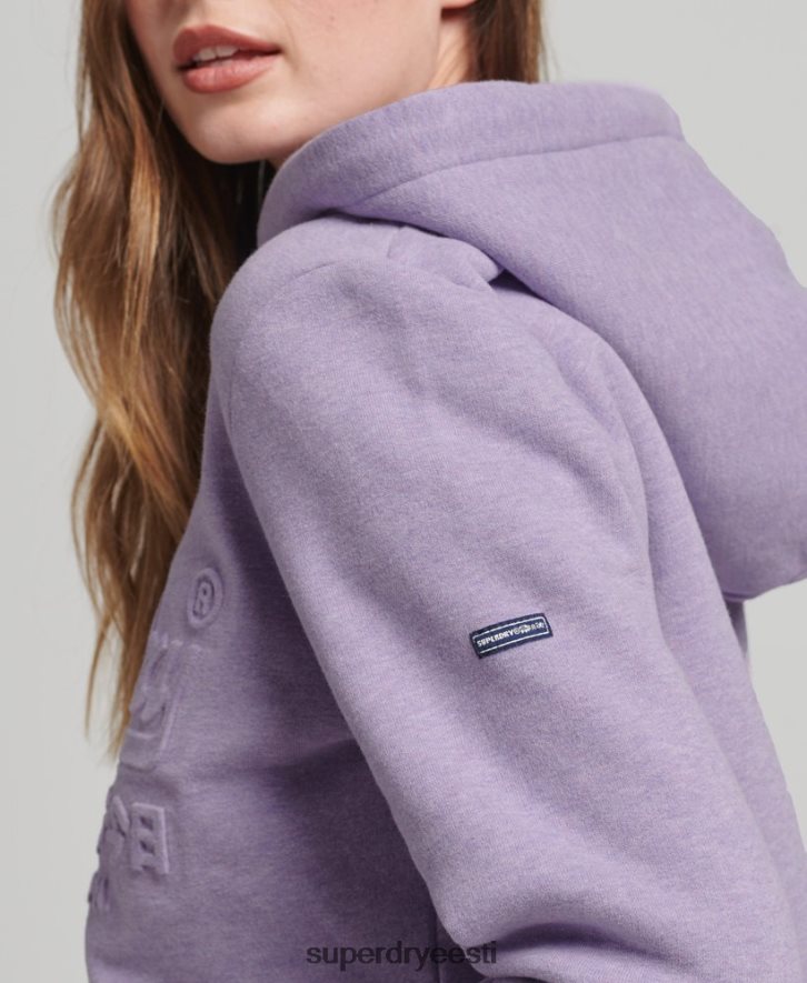 Superdry naised reljeefse graafilise logoga kapuuts B2LT45777 Riietus lilla