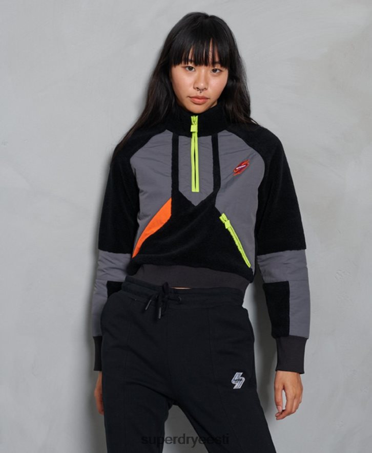 Superdry naised sportlik energialehtri dressipluus B2LT46150 Riietus must