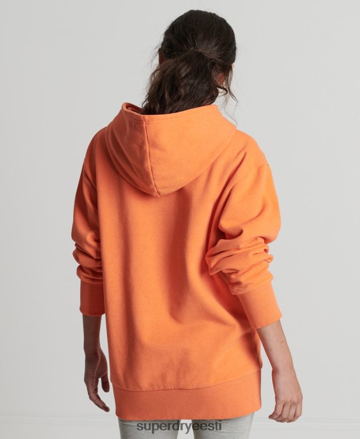 Superdry naised taaskasutatud linna kapuuts B2LT45905 Riietus oranž