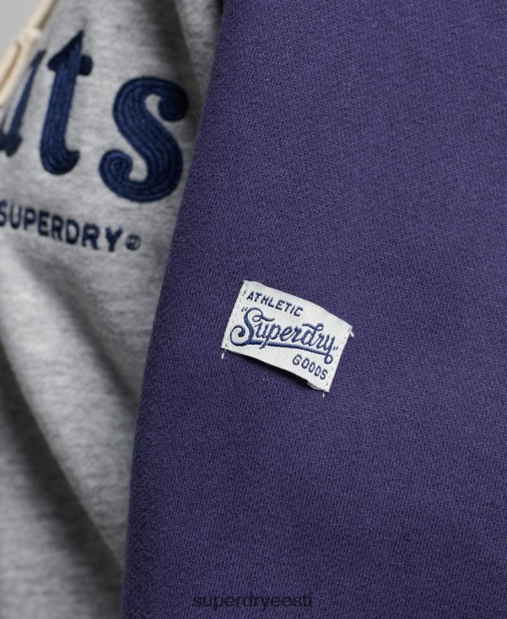 Superdry naised vanaaegne kollegiaalne raglaani kapuuts B2LT45778 Riietus hall