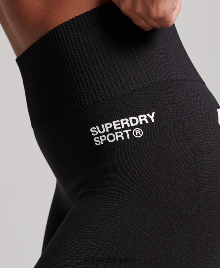 Superdry naised õmblusteta liibuvad retuusid B2LT44051 Riietus must