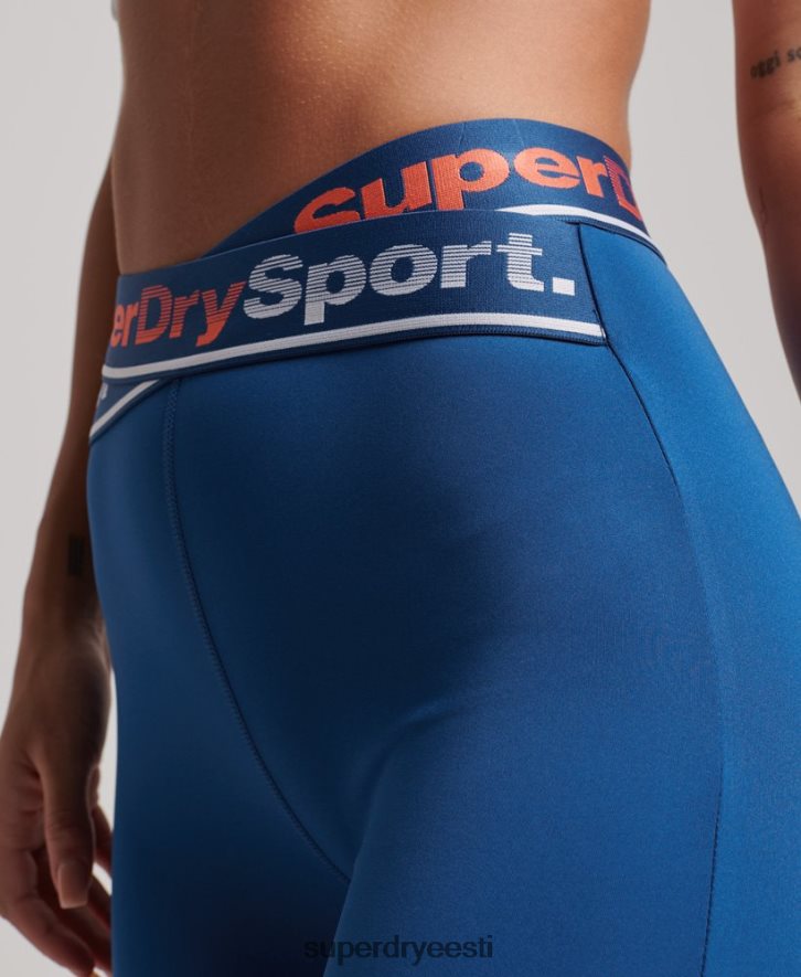 Superdry naised treeningkrossi 7/8 retuusid B2LT44056 Riietus sinine