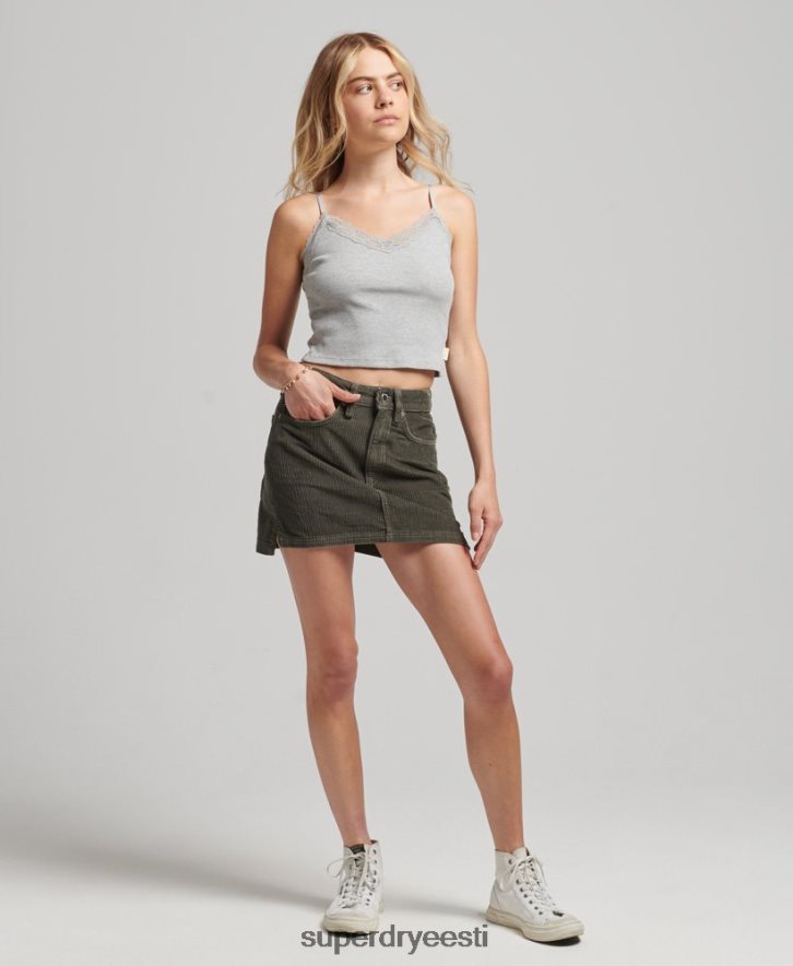 Superdry naised nöörist miniseelik B2LT46634 Riietus khaki