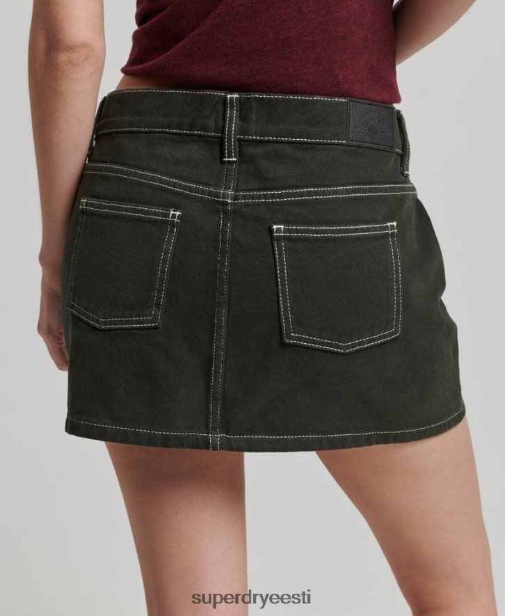 Superdry naised tööriiete miniseelik B2LT44121 Riietus roheline