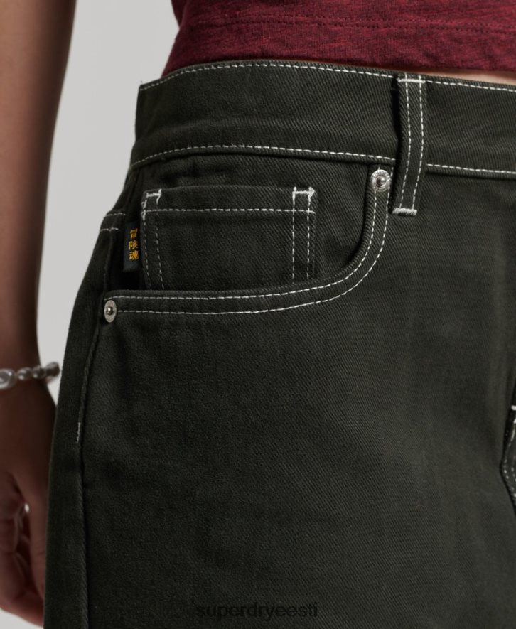 Superdry naised tööriiete miniseelik B2LT44121 Riietus roheline