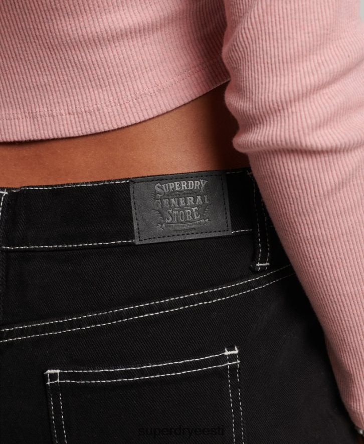 Superdry naised tööriiete miniseelik B2LT44132 Riietus must