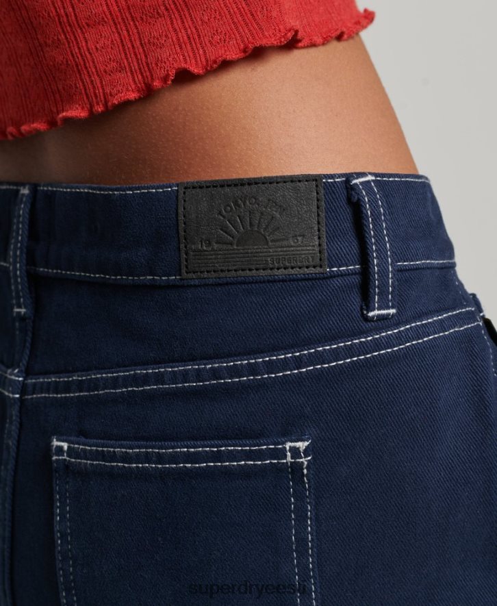 Superdry naised tööriiete miniseelik B2LT44142 Riietus merevägi