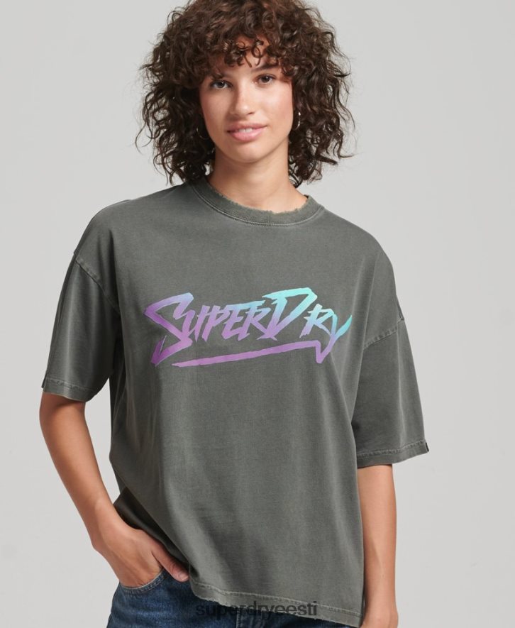 Superdry naised indie marki t-särk B2LT42790 Riietus roheline