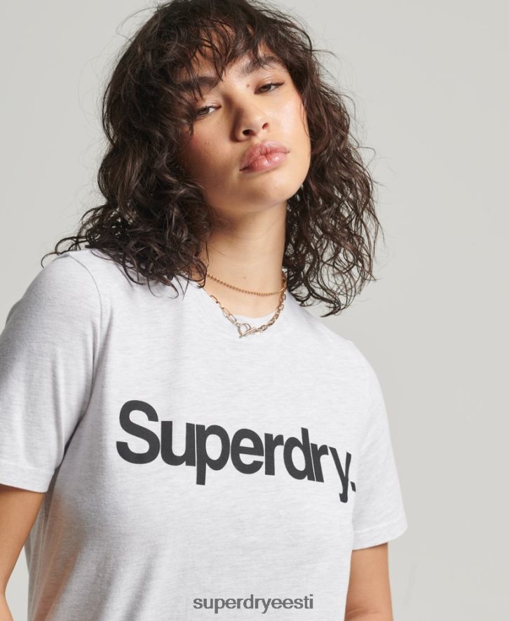 Superdry naised põhilogoga t-särk B2LT42760 Riietus helehall