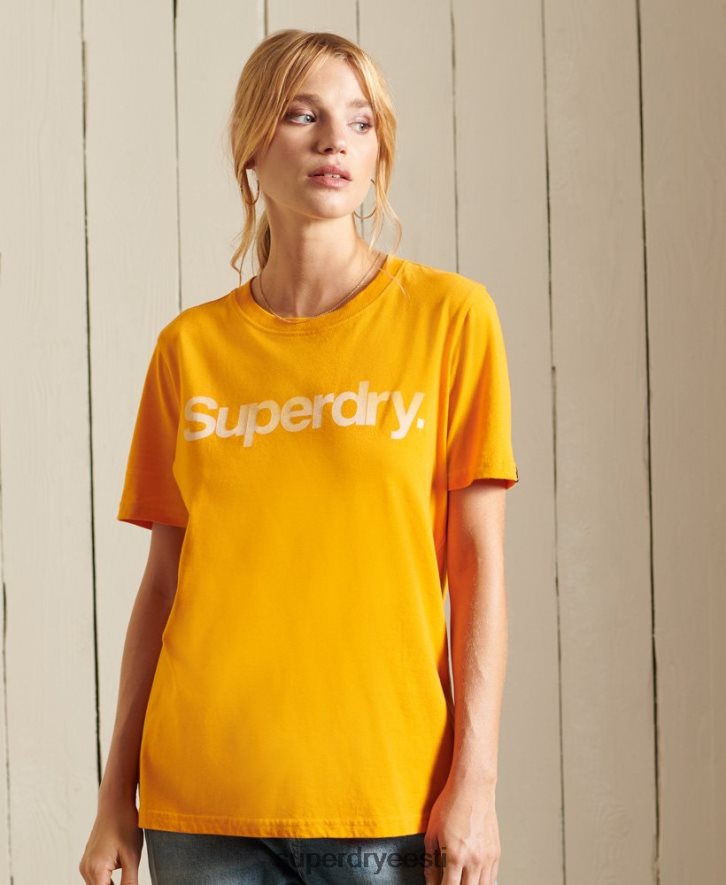 Superdry naised põhilogoga t-särk B2LT46244 Riietus kullast