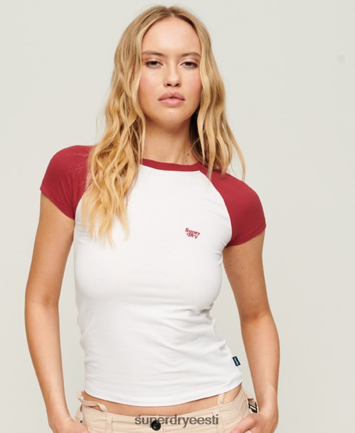 Superdry naised pesapalli beebi T-särk B2LT42278 Riietus punane