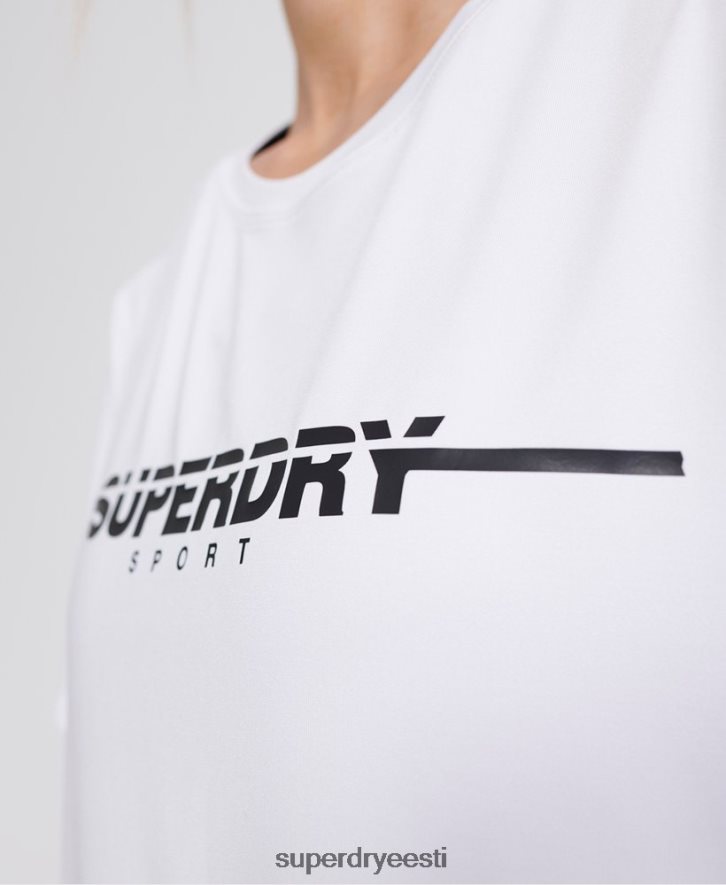 Superdry naised treeningsaali t-särk B2LT42865 Riietus valge