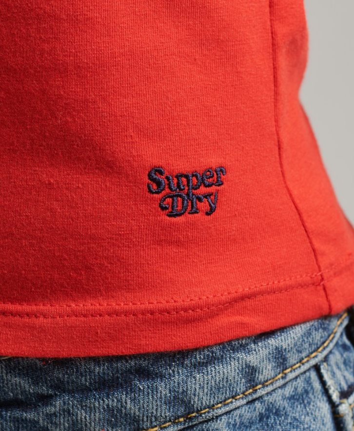 Superdry naised cali triibuline paagipealne B2LT46536 Riietus punane