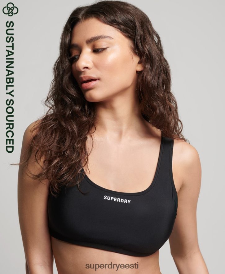 Superdry naised hädavajalik bikiinitop B2LT43245 Riietus must