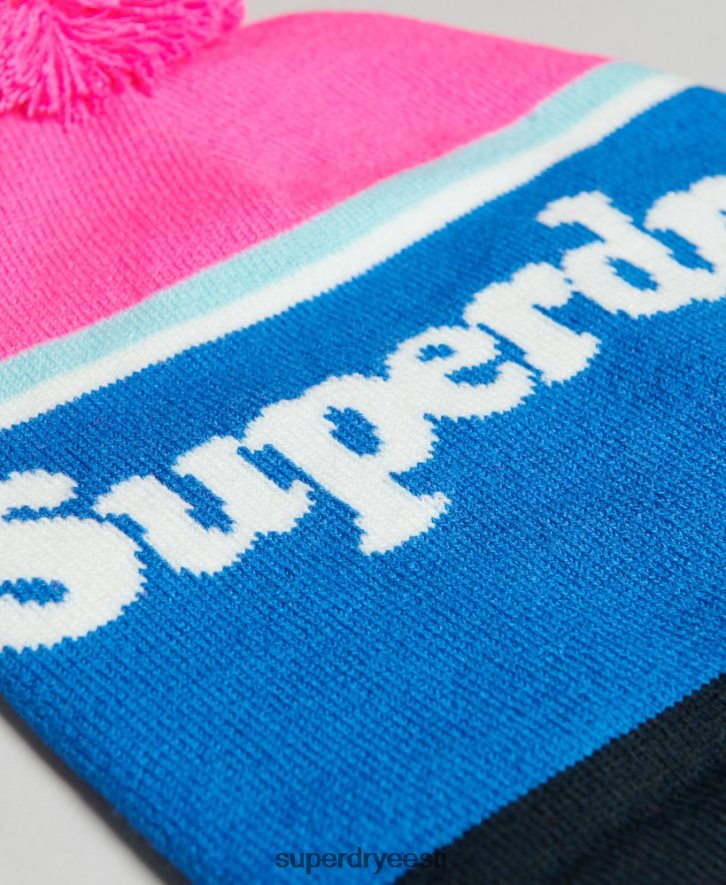 Superdry naised oluline logoga nokamüts B2LT44223 tarvikud roosa