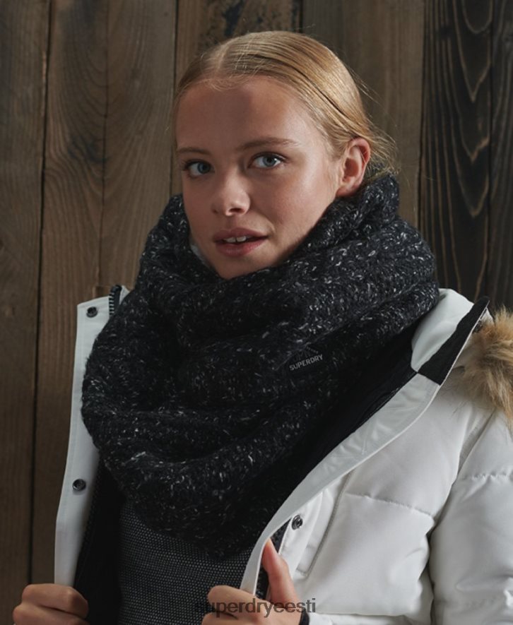 Superdry naised gracie kaabel snood B2LT44326 tarvikud must