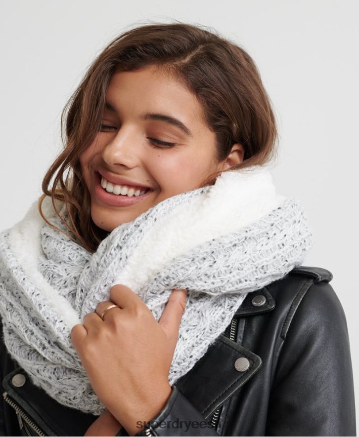 Superdry naised gracie kaabel snood B2LT44335 tarvikud helehall