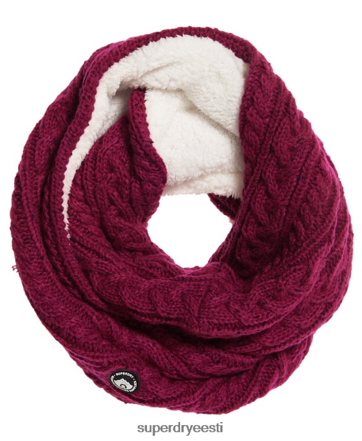 Superdry naised gracie kaabel snood B2LT44336 tarvikud roosa